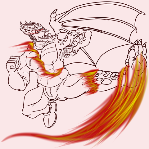 The Training of Firebending take a lot of physical, mental and Spiritual energy. Just those that have the special touch can ascend into the maximim expression of Firebending.
Once you reach your hidden potential the flames of the Dragon resurge and burn away the ascended clothes while revealing the thick and powerful scales of the dragon under their skin.
Ethonian have released their inner Dragons with Force, Power and Magnificency!