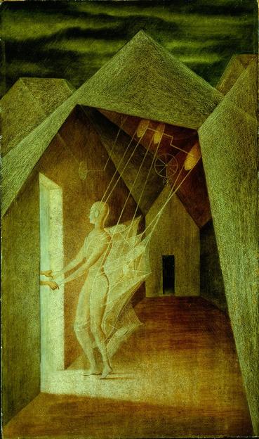 The Threads of Destiny / Los Hilos del Destino (1956) by Remedios Varo (1908 - 1963)