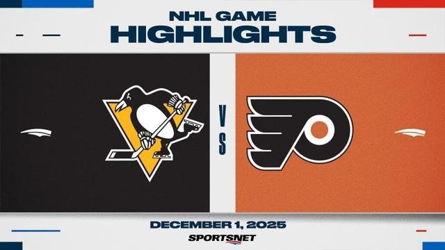 NHL Highlights | Penguins vs. Flyers - December 1, 2025