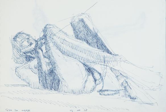 Portrait study of a naked female art study