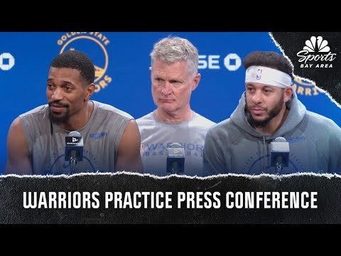 Steve Kerr, Seth Curry, De'Anthony Melton speak after Warriors roster changes | NBC Sports Bay Area