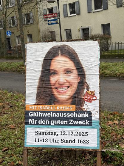 MIT ISABELL RAHMS
Glühweinausschank für den guten Zweck Samstag, 13.12.2025 11-13 Uhr, Stand 1623