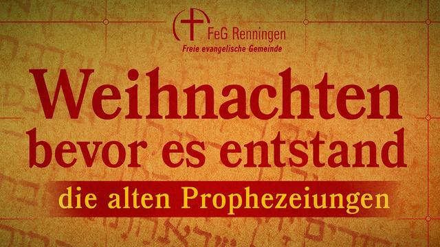 Weihnachten bevor es entstand