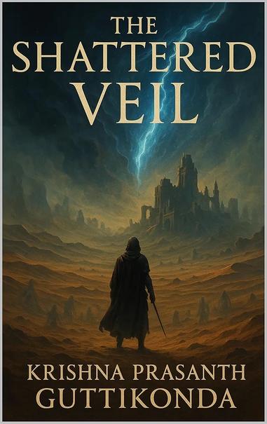 A prince without a throne. A sorcerer with a hidden past. A desert where reality itself unravels.

In the desolate heart of the Thalrin Expanse, an ancient rift has torn the boundary between worlds. Known as the Shattered Veil, this breach merges the mortal realm with the terrifying chaos of the Eldritch Planes—a dimension of madness, death, and forgotten gods. As ghostly apparitions rise from the sand and the skies shimmer with unnatural hues, the very fabric of reality begins to fracture.

Kaelen Drathir, last heir to a fallen empire, wanders the cursed desert with nothing but a sword and a legacy of ruin. Haunted by guilt and driven by a need to restore his family’s honor, Kaelen is drawn to the crumbling ruins of Valdoria—a city lost to time, buried in sand and memory. There, he uncovers whispers of a forgotten artifact: the Aetherstone. Said to be capable of either sealing the Veil or shattering it further, the artifact is both salvation and temptation.

But Kaelen is not alone.

Sithara Rhael, a masked sorcerer with forbidden knowledge of the Veil, seeks the Aetherstone for her own mysterious ends. Once a Veil-Walker—a guardian of the boundaries between life and death—Sithara now walks a darker path. Her motives are as veiled as her face, and her powers blur the line between mortal and otherworldly. To survive the shifting horrors of the Expanse, Kaelen and Sithara must form an uneasy alliance.

As they journey deeper into Valdoria’s haunted past, they are joined by a b