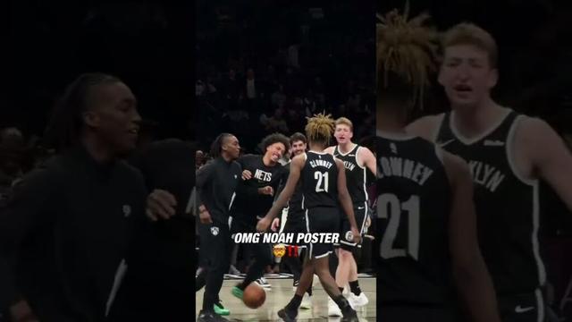 WATCH YO HEAD! πββοΈπ€π₯ #nba #brooklynnets #dunk