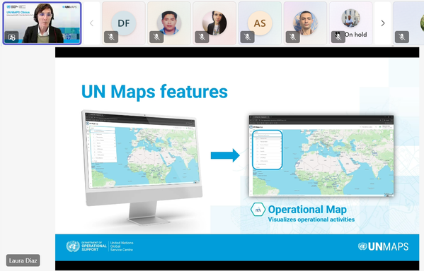Ms. Laura Diaz, Chief, Data Management Unit, discussed about the Operational Map and how we maintain and utilize geodata information