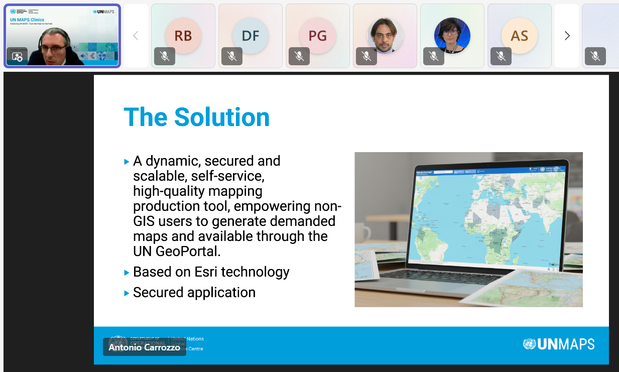 Mr. Antonio Carrozzo, Geospatial Information Systems Assistant, presented the recent enhancements to the Maps on Demand application and its expanded capabilities.