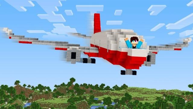 Werkend Vliegtuig Bouwen In Minecraft