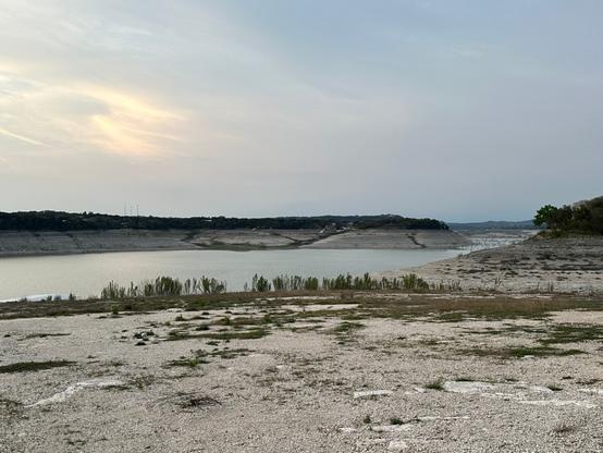 Medina Lake in Medina in Lakehills, Texas. Picture by Happy Vegan Campers.
