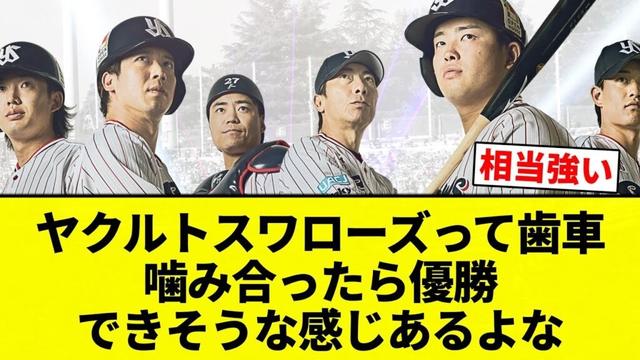 【いけるか？】ヤクルトスワローズって歯車噛み合ったら優勝できそうな感じあるよな【プロ野球反応集】【2chスレ】【なんG】