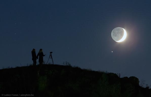 The Hill, The Moon, and Saturn