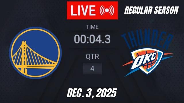 NBA LIVE! Golden State Warriors vs OKC Thunder | December 3, 2025  Warriors vs Thunder 2K Season