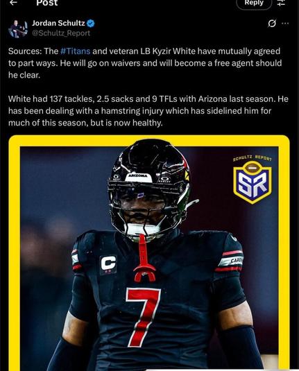 Thoughts? Could be a good veteran lb