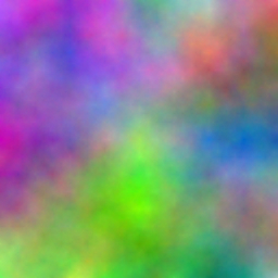 A computer generated, multi-coloured, fractal plasma. Generated using the Diamond-Square algorithm.