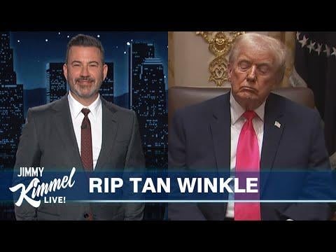 Trump Can’t Stop Falling Asleep at Cabinet Meeting & Goes Off the Rails in All Night Posting Spree | Jimmy Kimmel Live
