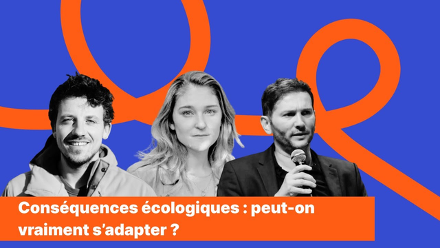 Image vidéo : Marine Calmet, présidente de l'association Wild Legal, Quentin Ghesquière, président de HOP et Arthur Keller, spécialiste des stratégie face aux risques systémiques.