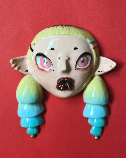 Photo by handmade ceramic weirdos on December 03, 2025. May be pop art of doll and text.