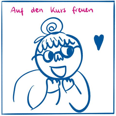 Letzter Schritt: Sich auf den Kurs freuen.