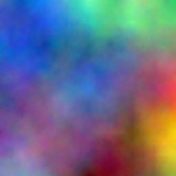 A computer generated, multi-coloured, fractal plasma. Generated using the Diamond-Square algorithm.