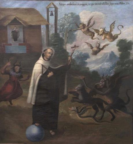 Saint John of the Cross facing demons - Puebla
