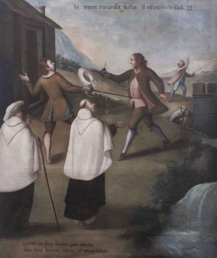 Miracle of the Hat (The Reconciliation of the Litigants) - Puebla