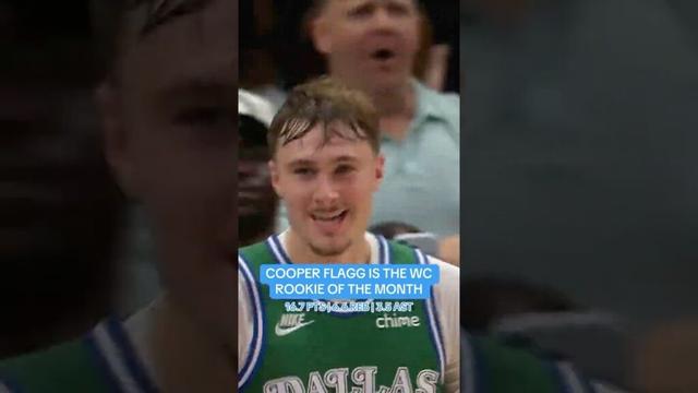 The Flagg continues to rise. Your Western Conference Rookie of the Month! ✨ #cooperflagg #nba