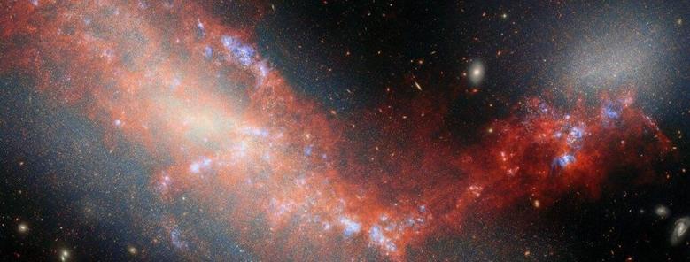 New JWST photo shows the closest known interacting dwarf-dwarf galaxies