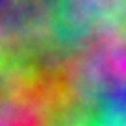 A computer generated, multi-coloured, fractal plasma. Generated using the Diamond-Square algorithm.