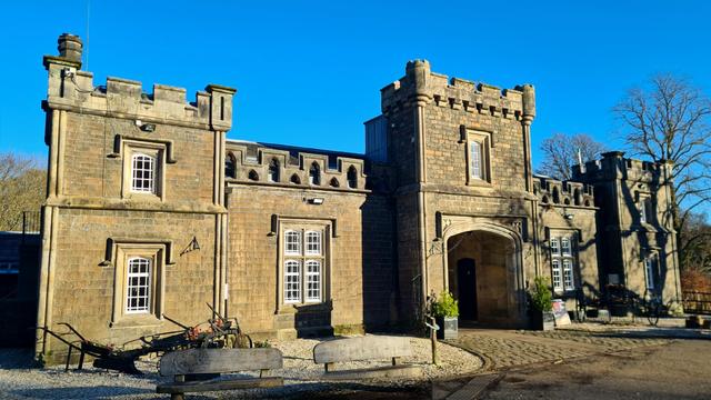A Tudor Gothic Georgian era stable block.