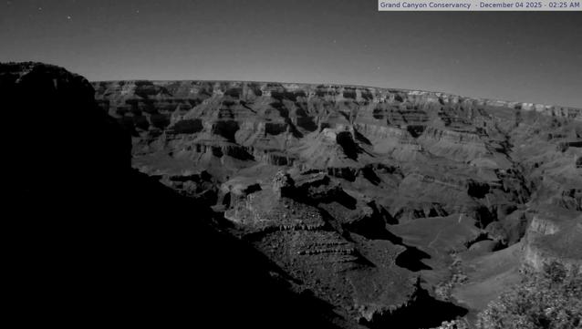In this north-facing view, the Battleship is in the center, and Havasupai Gardens (formerly known as Indian Garden) is visible - lower right, 3000 feet (915 m) below. Kolb Studio was the family home and photography studio of the Kolb Brothers, pioneer photographers at Grand Canyon. Verify that the time and date of the picture is current (upper left in image) Camera is hosted by Grand Canyon Conservancy. The image updates every minute.
