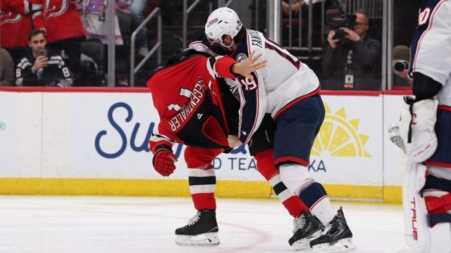 Blue Jackets feel Devils share responsibility in fight fueled antics
