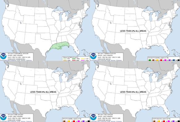 Tracking Areas of Winter Weather and Heavy Rainfall
A cold front will move through the Great Lakes and Northeast U.S. today, bringing areas of snow and snow squalls which can bring rapid reductions to visibility and slick roads. A storm system will shift from the northern Gulf Coast through the Southeast U.S. today through Friday with areas of heavy to excessive rainfall and light snow further north. Heavy snow is also expected in the Rockies.