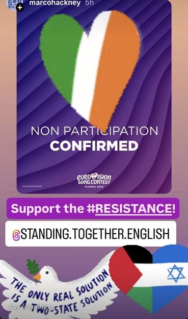 Ireland reported to withdraw from Eurovision as Israel is allowed to participate.