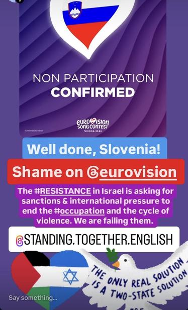 Slovenia reported to withdraw from Eurovision as Israel is allowed to participate.