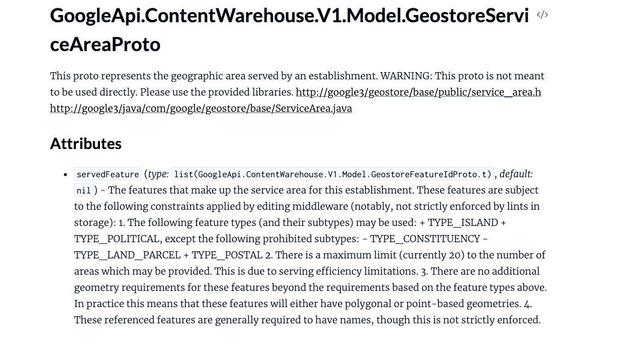 Google API leak somewhat confirms that service areas are not a local ranking factor