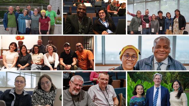 Collage picture of different people in the GBIF network