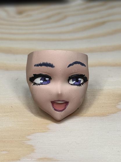 The face after most of the painting is down. The eyes are ready now.