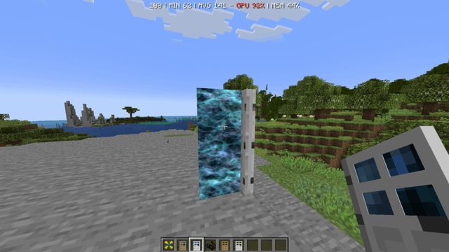 is there any way to make the dimensional doors "texture" work with shaders?