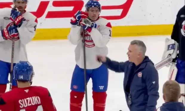 Martin St-Louis losing patience and abruptly stops Canadiens practice twice in Brossard