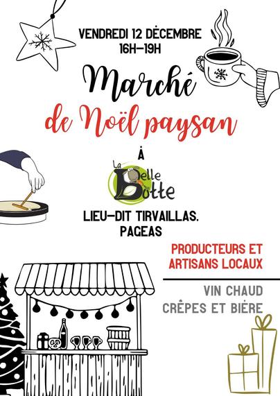 Affiche marché de noël