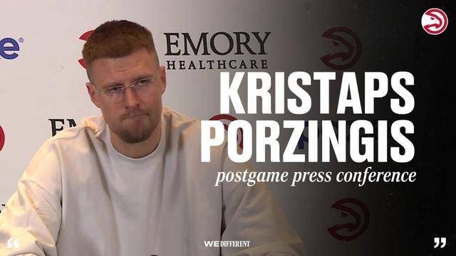Hawks vs. Nuggets Postgame Press Conference: Kristaps Porzingis