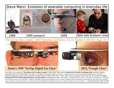 Steve Mann evolution of eye wear.