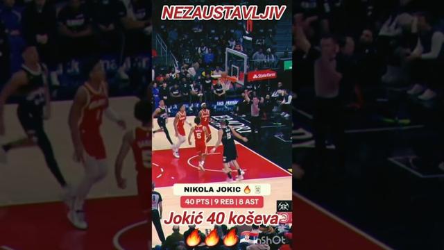 🔥🇷🇸Nikola Jokić Drops 40 pts, 9 reb & 8 ast VS Atlanta Hawks 🔥🇷🇸THE BEST IN NBA 🔥
