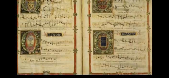 Partitur aus der gregorianik