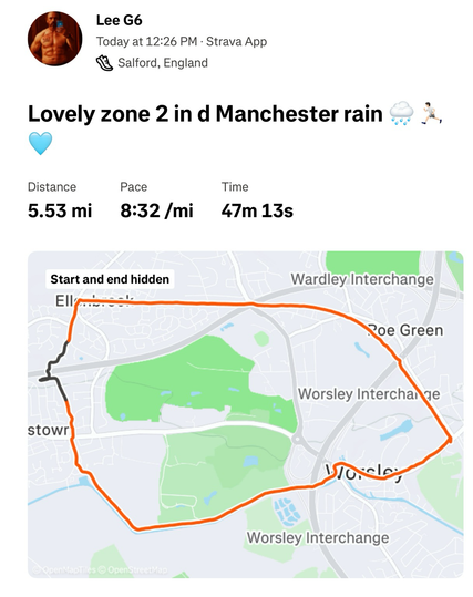 Strava run map