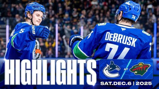 Game in 10 | Vancouver Canucks vs. Minnesota Wild Highlights (Dec 6, 2025)