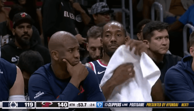 Chris Paul looked worried in his last game as a Clipper