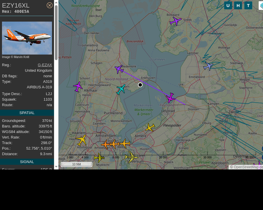 #EZY16XL: easyJet UK (#Airbus A319, registration: G-EZAX)
Route: PRG-GLA: Vaclav Havel Airport Prague -> Glasgow Airport
Min. distance: 1.3nm away @ 34025 ft
Heading: NW @ 504.1kts
Time: 22:07:38
 #AfterHours #UpInTheClouds #FlyingFast #adsb #Venhuizen