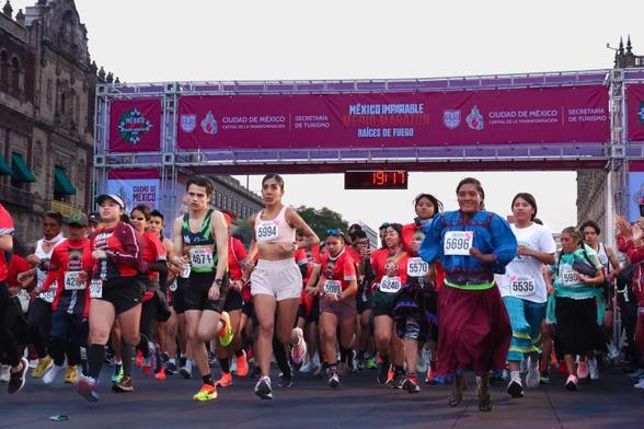 Salida de corredores