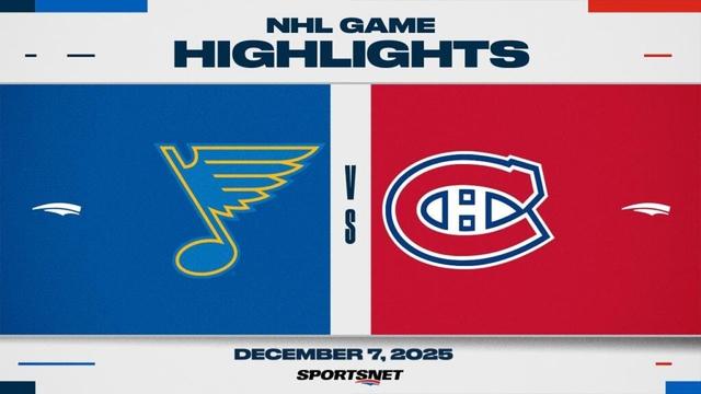 NHL Highlights | Blues vs. Canadiens - December 7, 2025